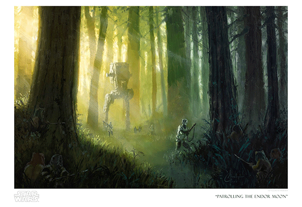 Star Wars - patrolling The Endor Moon